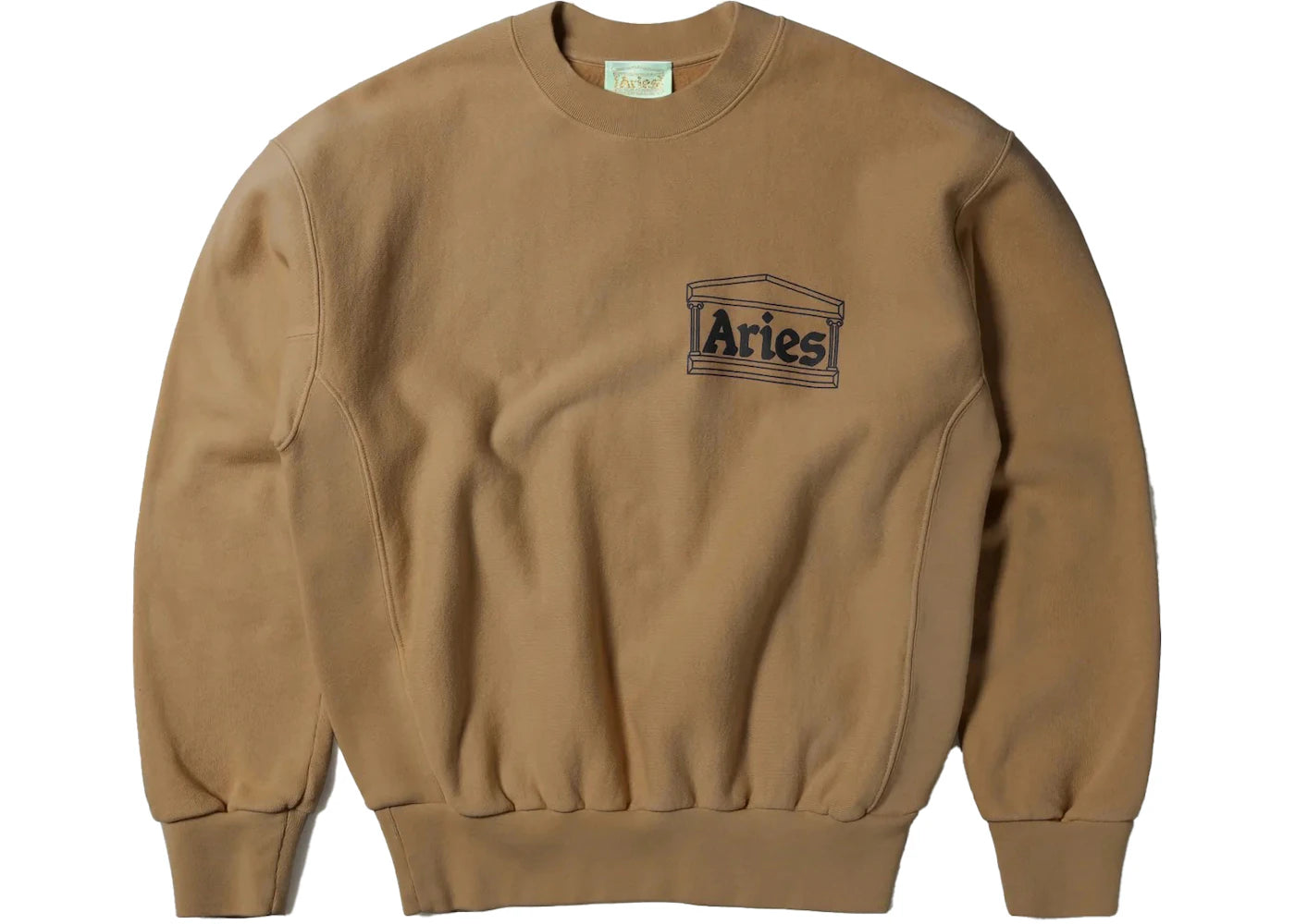 Aries Premium Temple Sweatshirt Camel