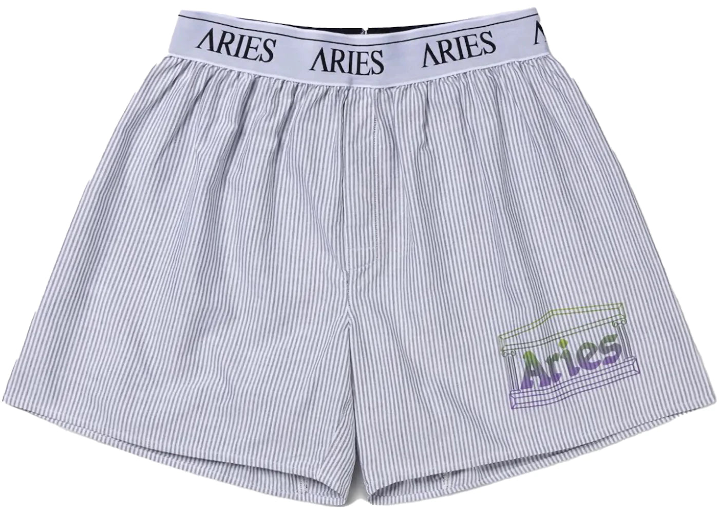 Aries Temple Boxers Black White