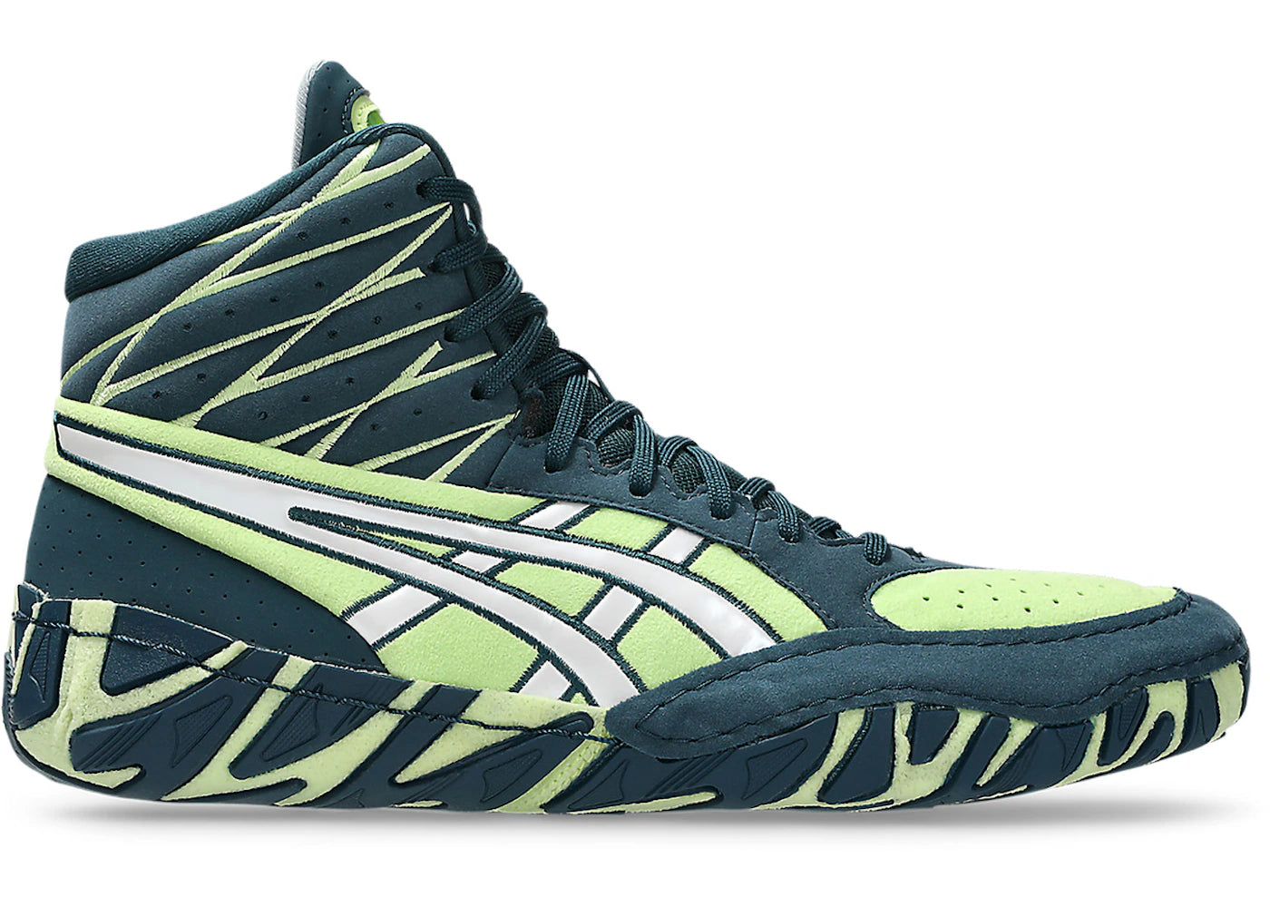 ASICS Aggressor 6 Tranquil Teal Lime Green