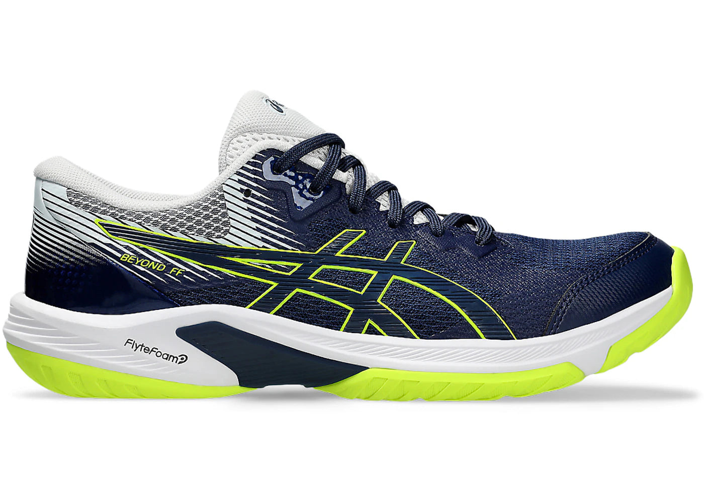 ASICS Beyond FF Blue Expanse Safety Yellow