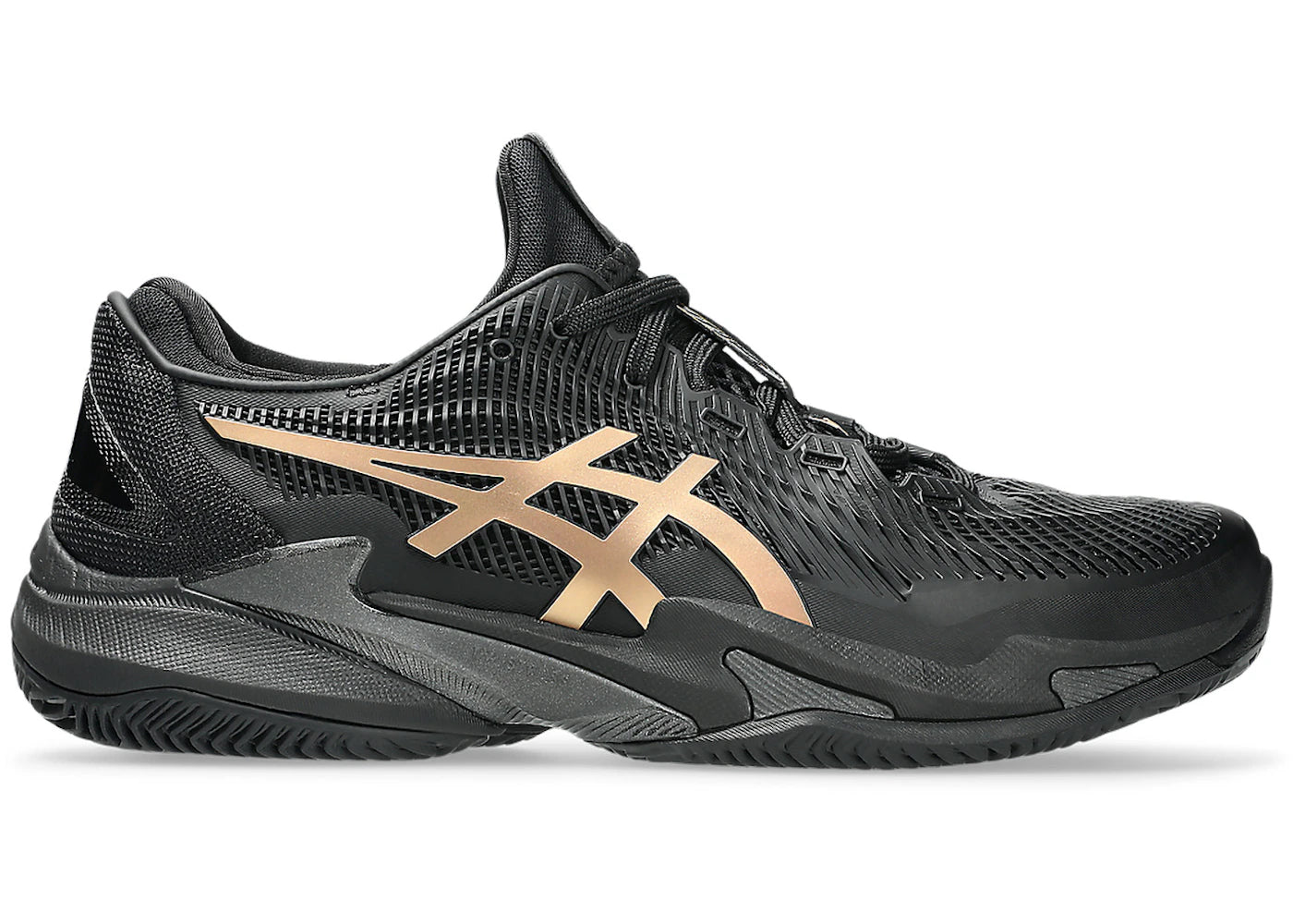 ASICS Court FF 3 Novak Clay Night Energy Black Prism Gold
