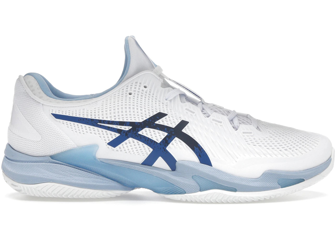 ASICS Court FF 3 Novak Clay White Tuna Blue