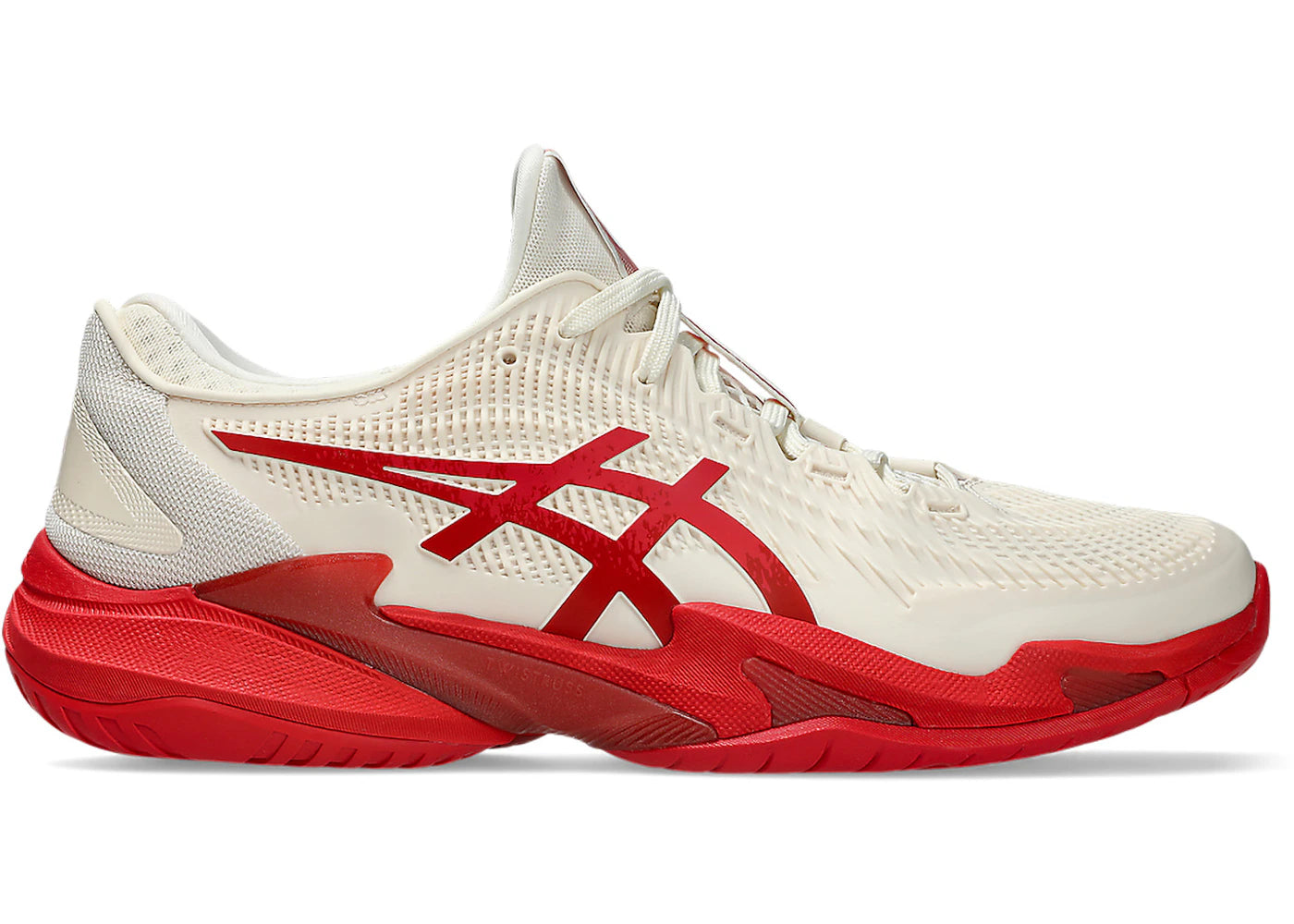 ASICS Court FF 3 Novak Cream Classic Red