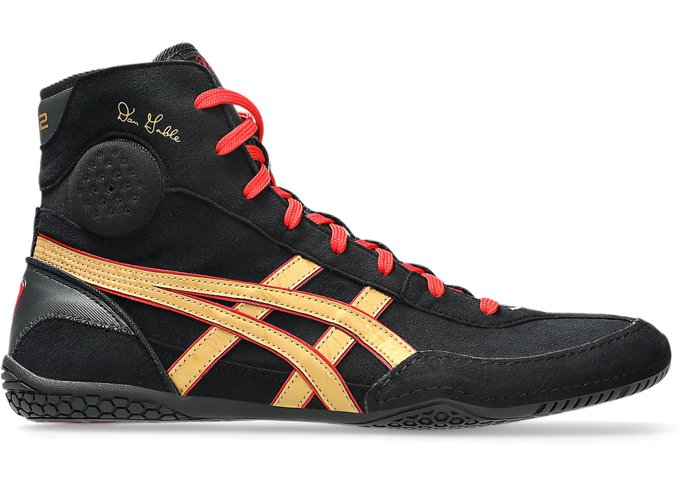 ASICS Dan Gable Evo 3 Black Pure Gold