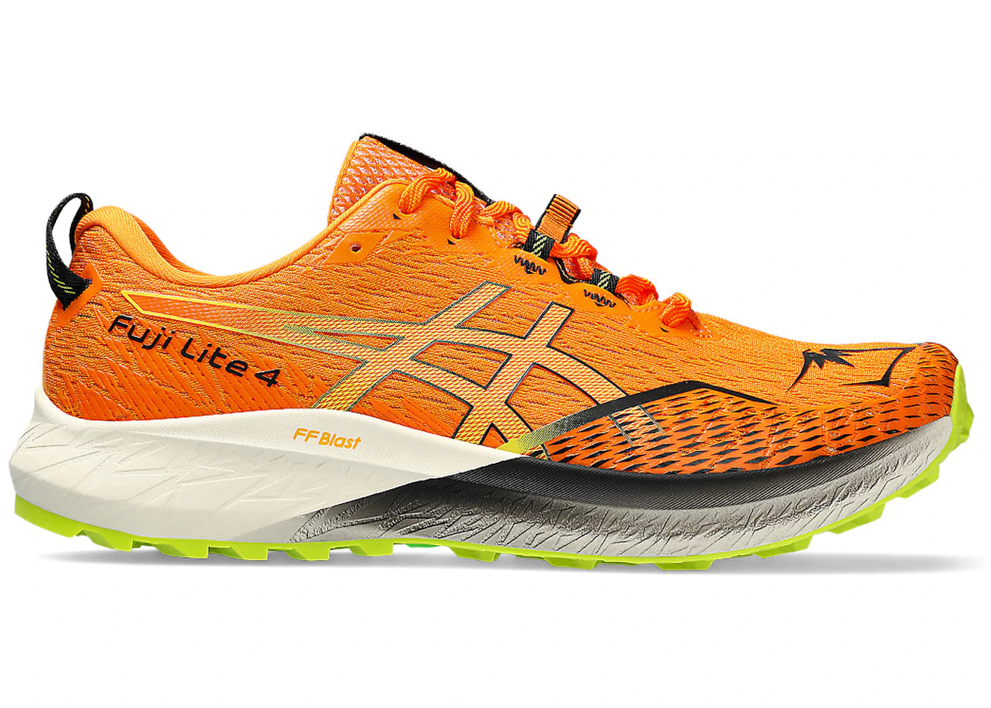 ASICS Fuji Lite 4 Bright Orange Neon Lime