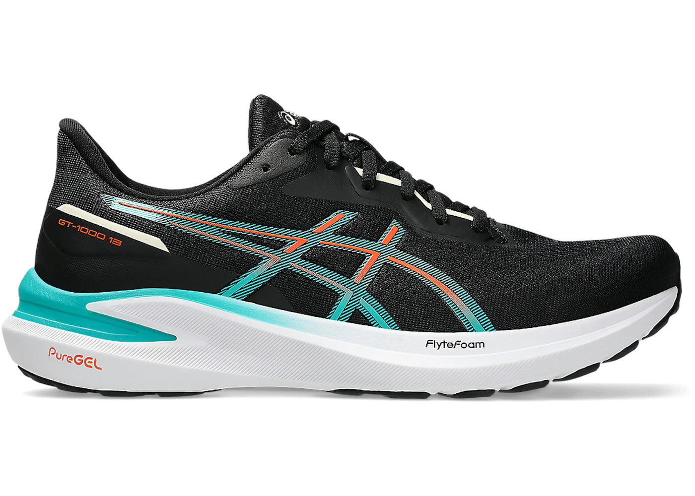 ASICS GT-1000 13 Black Wave Teal