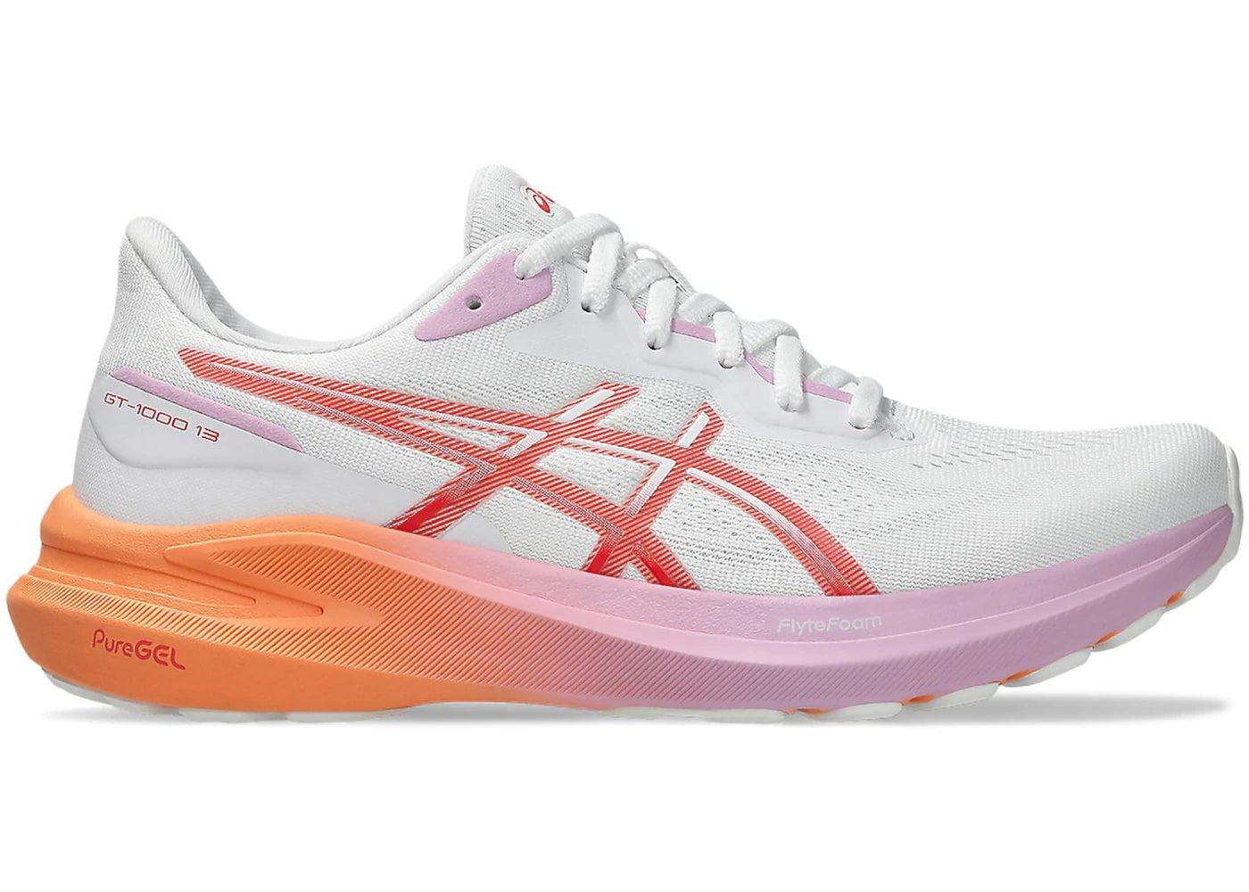 ASICS GT-1000 13 White Coral Reef (Women's)