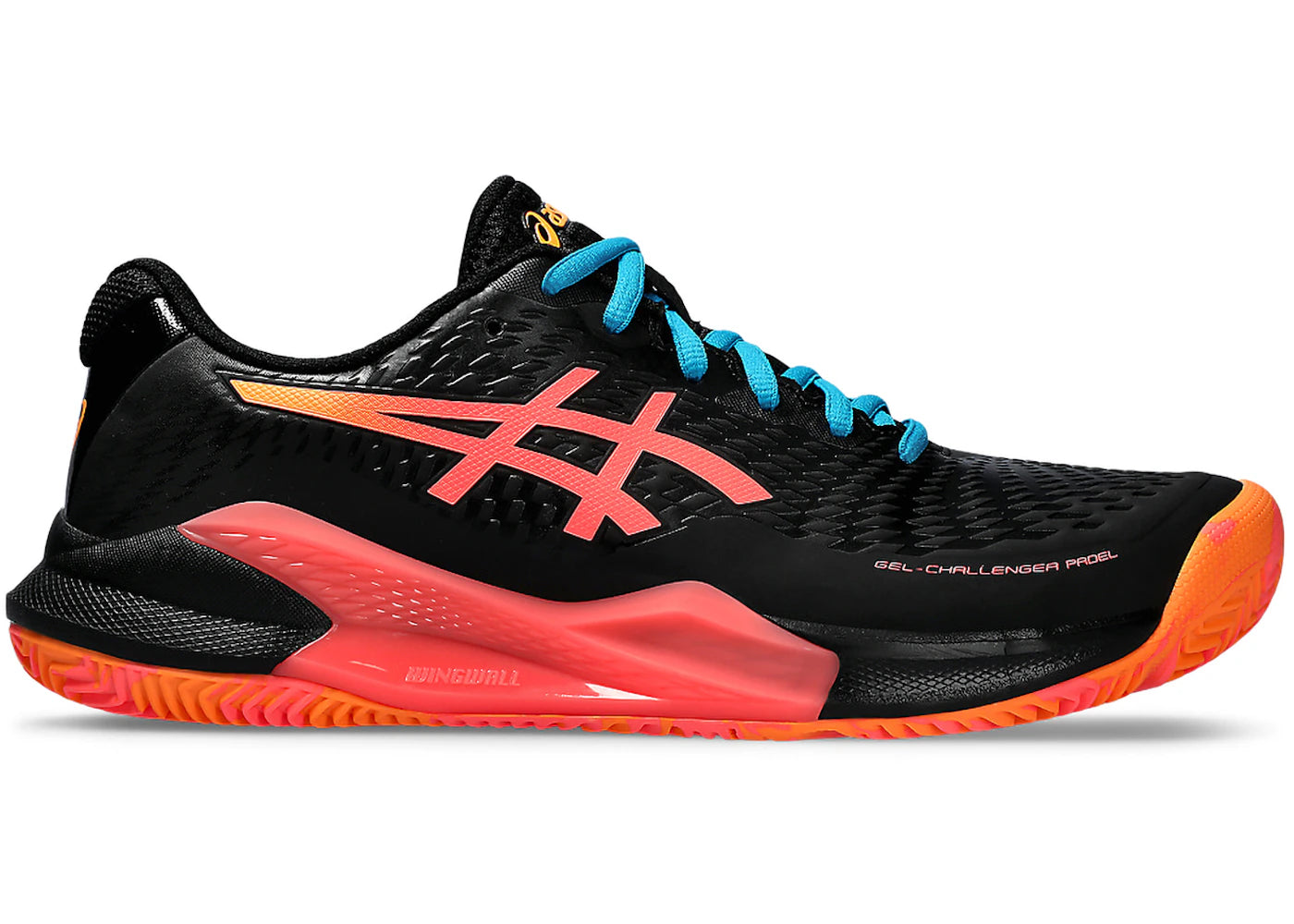 ASICS Gel-Challenger 14 Padel Black Blazing Coral