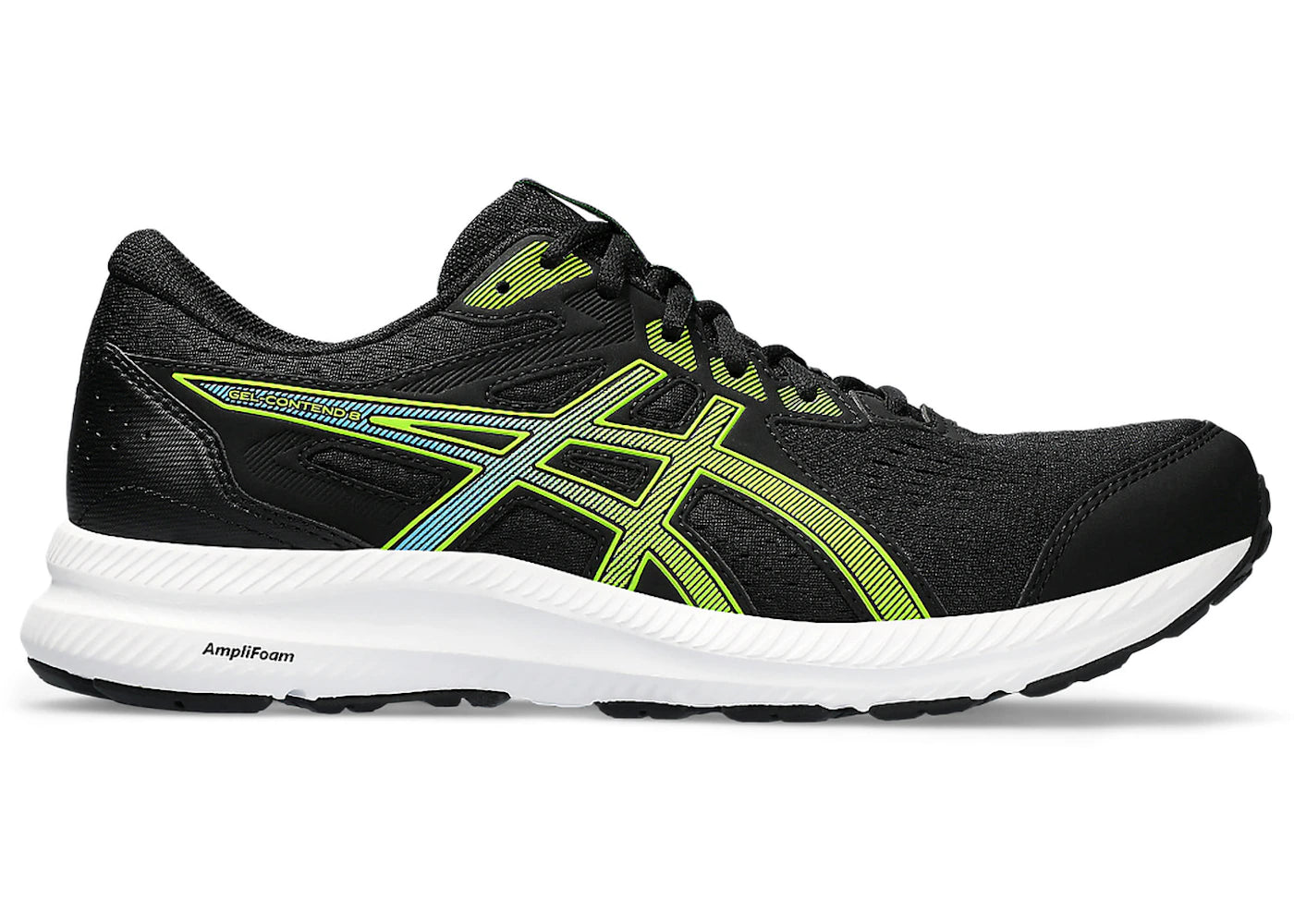 ASICS Gel-Contend 8 Black Electric Lime