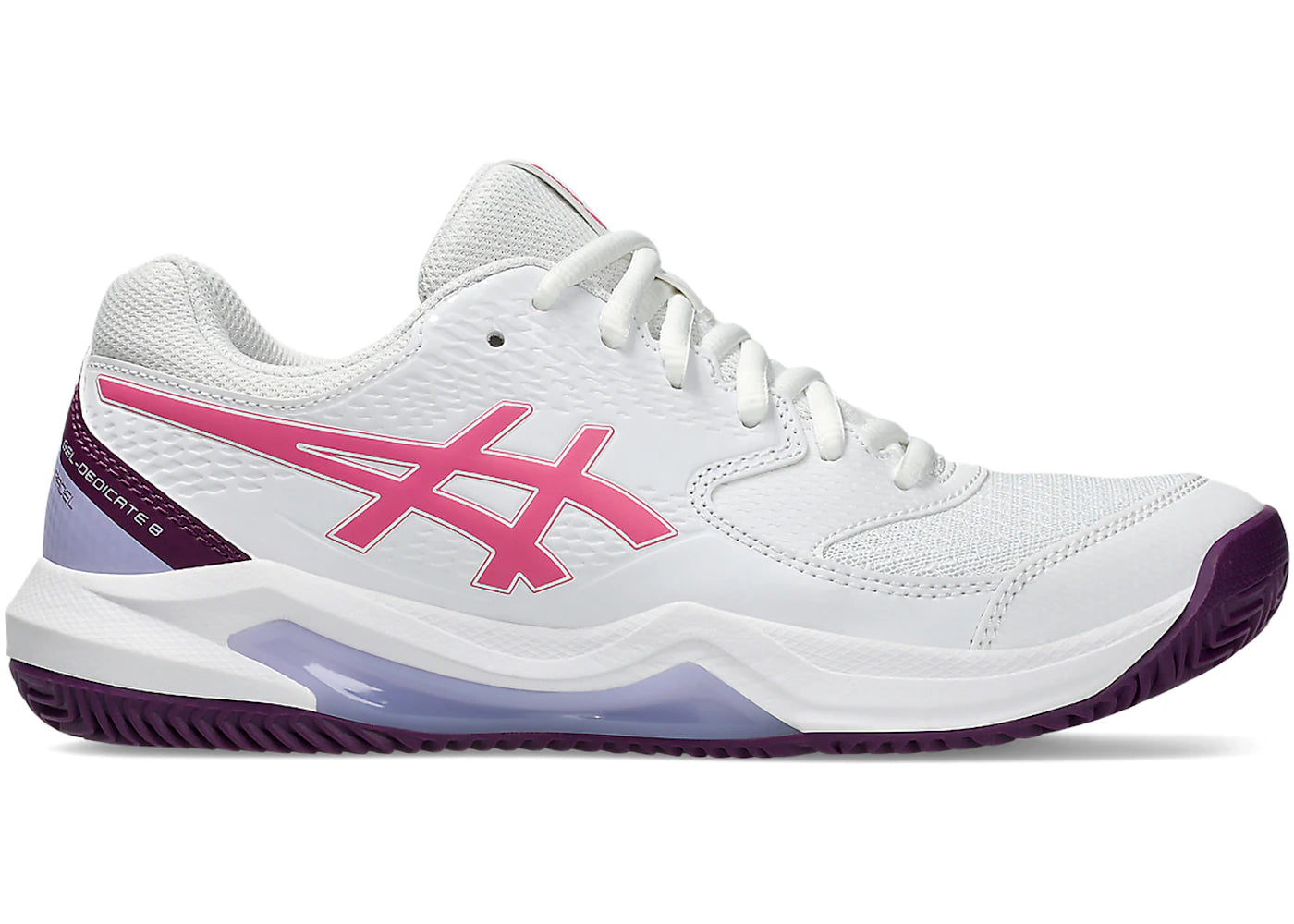 ASICS Gel-Dedicate 8 Padel White Dragon Fruit (Women's)