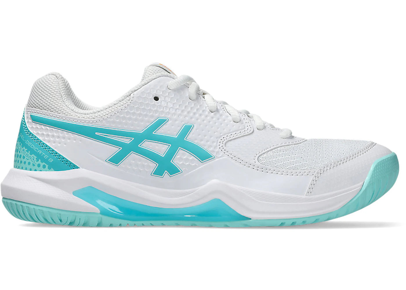 ASICS Gel-Dedicate 8 Pickleball White Energy Aqua (Women's)
