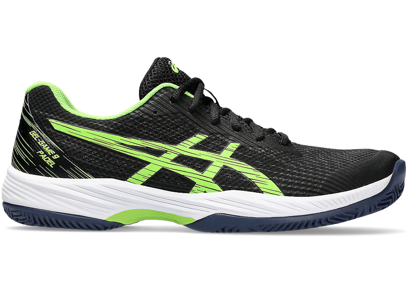 ASICS Gel-Game 9 Padel Black Electric Lime