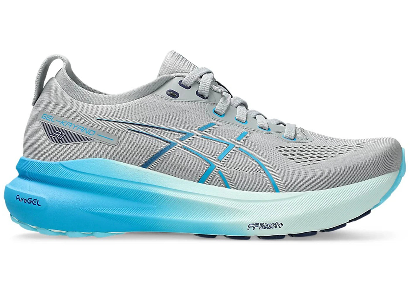 ASICS Gel-Kayano 31 Piedmont Grey Digital Aqua (Women's)