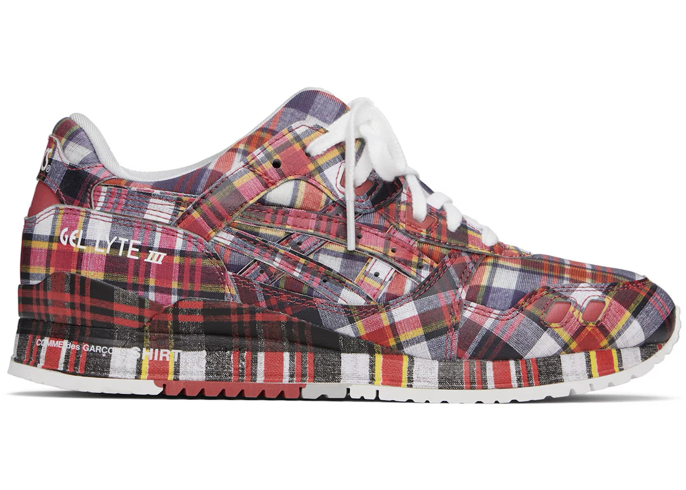 ASICS Gel-Lyte III '07 Remastered Comme des Garçons SHIRT Red Plaid