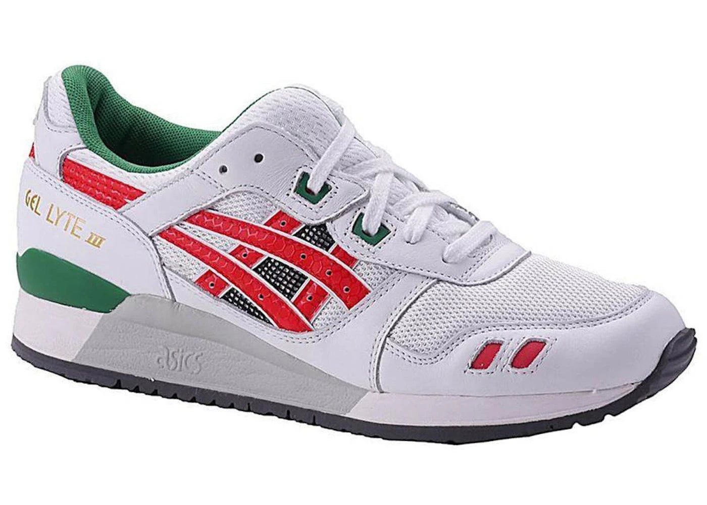 ASICS Gel-Lyte III White Green Red