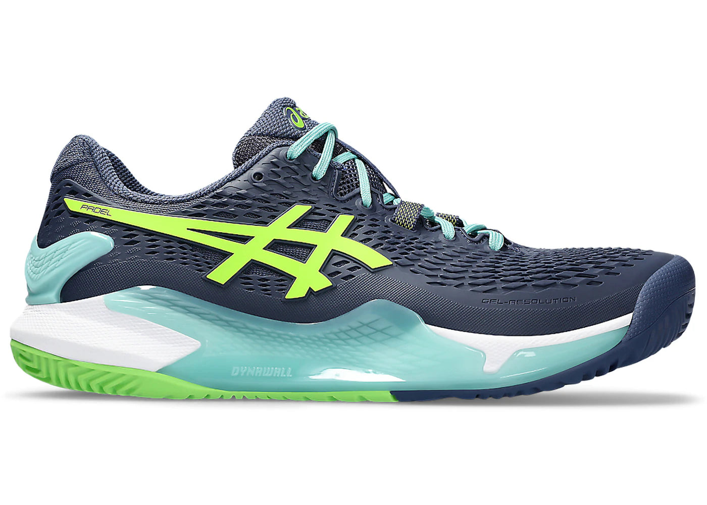 ASICS Gel-Resolution 9 Padel Thunder Blue Electric Lime