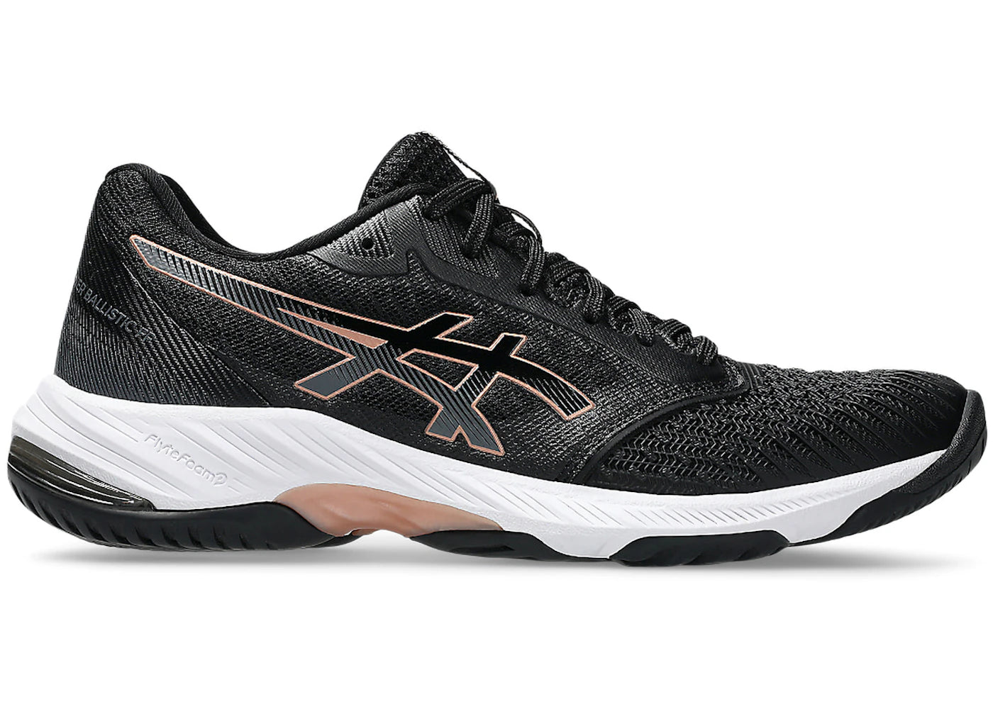 ASICS Netburner Ballistic FF 3 Black Rose Gold (Women's)
