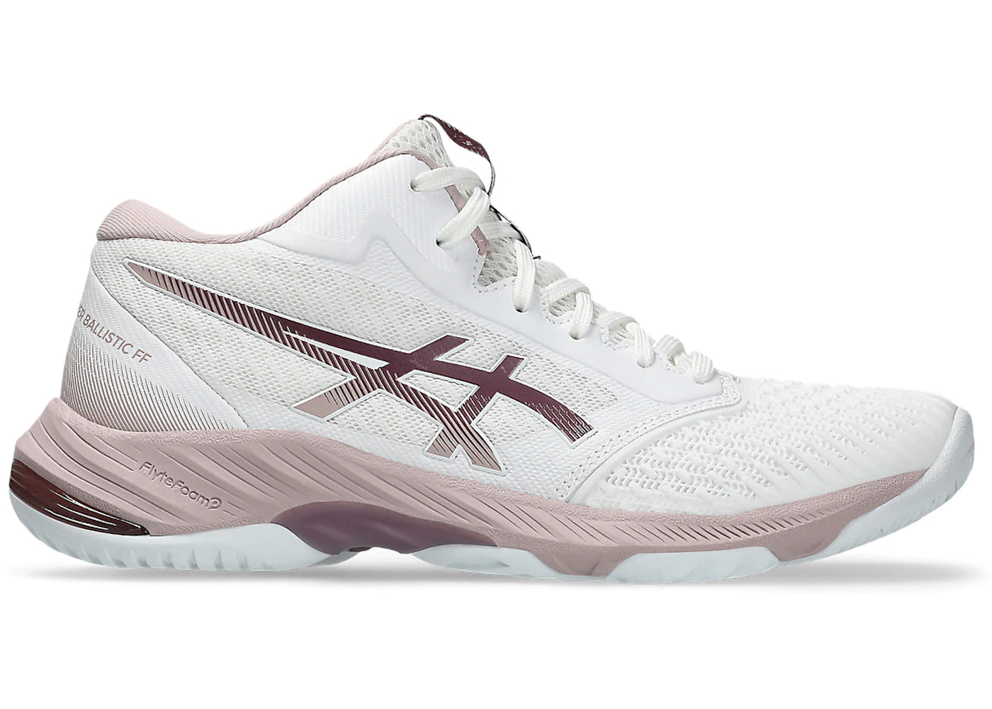 ASICS Netburner Ballistic FF MT 3 White Watershed Rose (Women's)