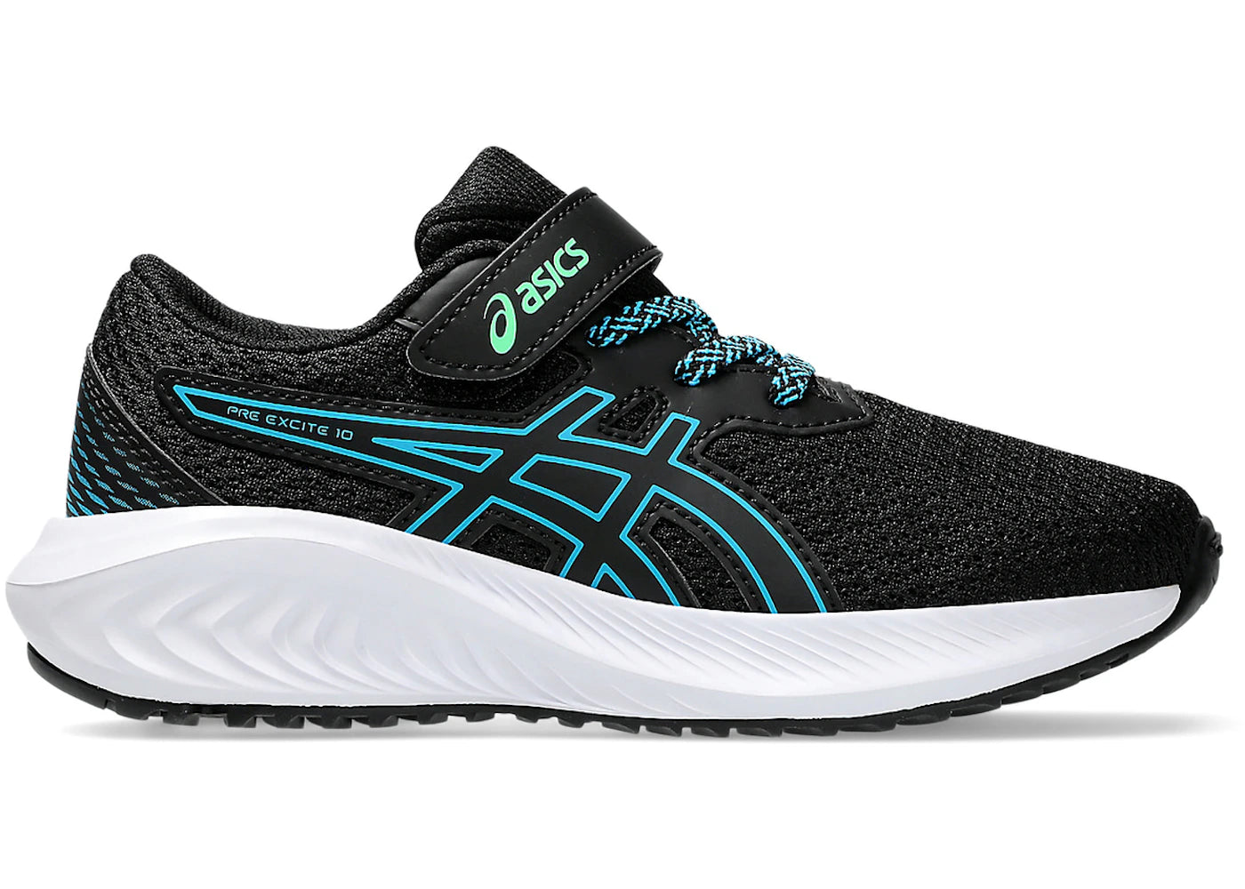 ASICS Pre Excite 10 Black Digital Aqua (PS)