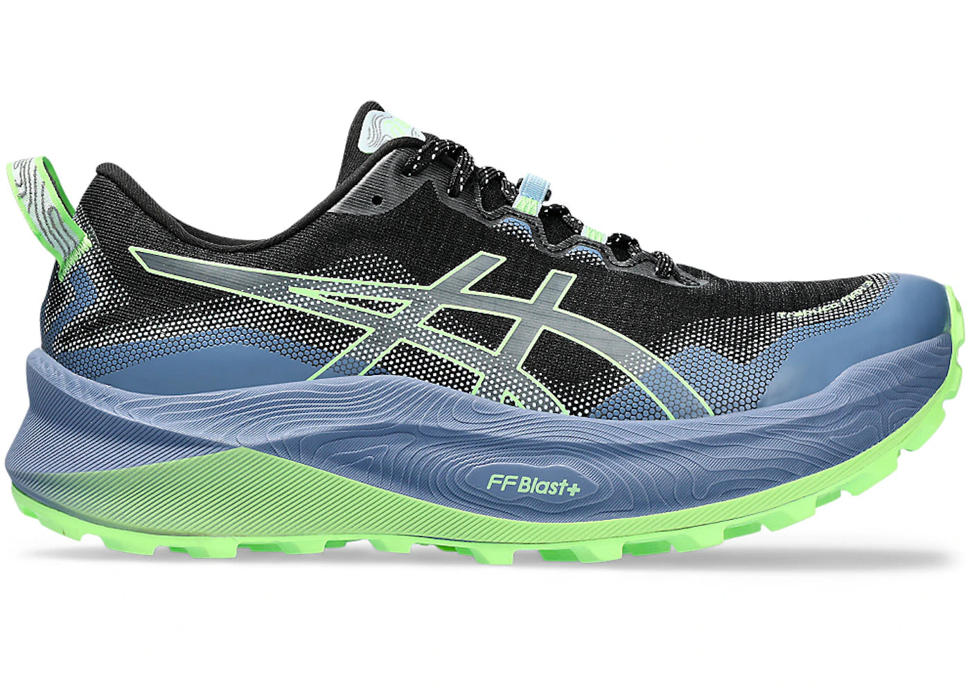 ASICS Trabuco Max 3 Black Illuminate Green