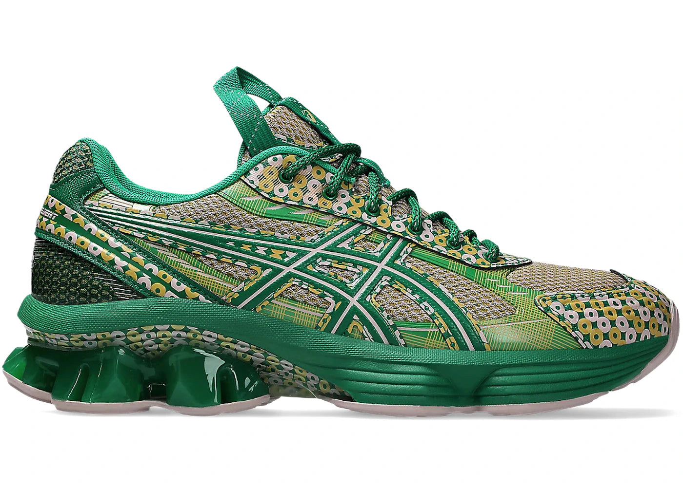 ASICS US7-S Gel-Kinetic Fluent Kiko Kostadinov Watershed Rose Kale