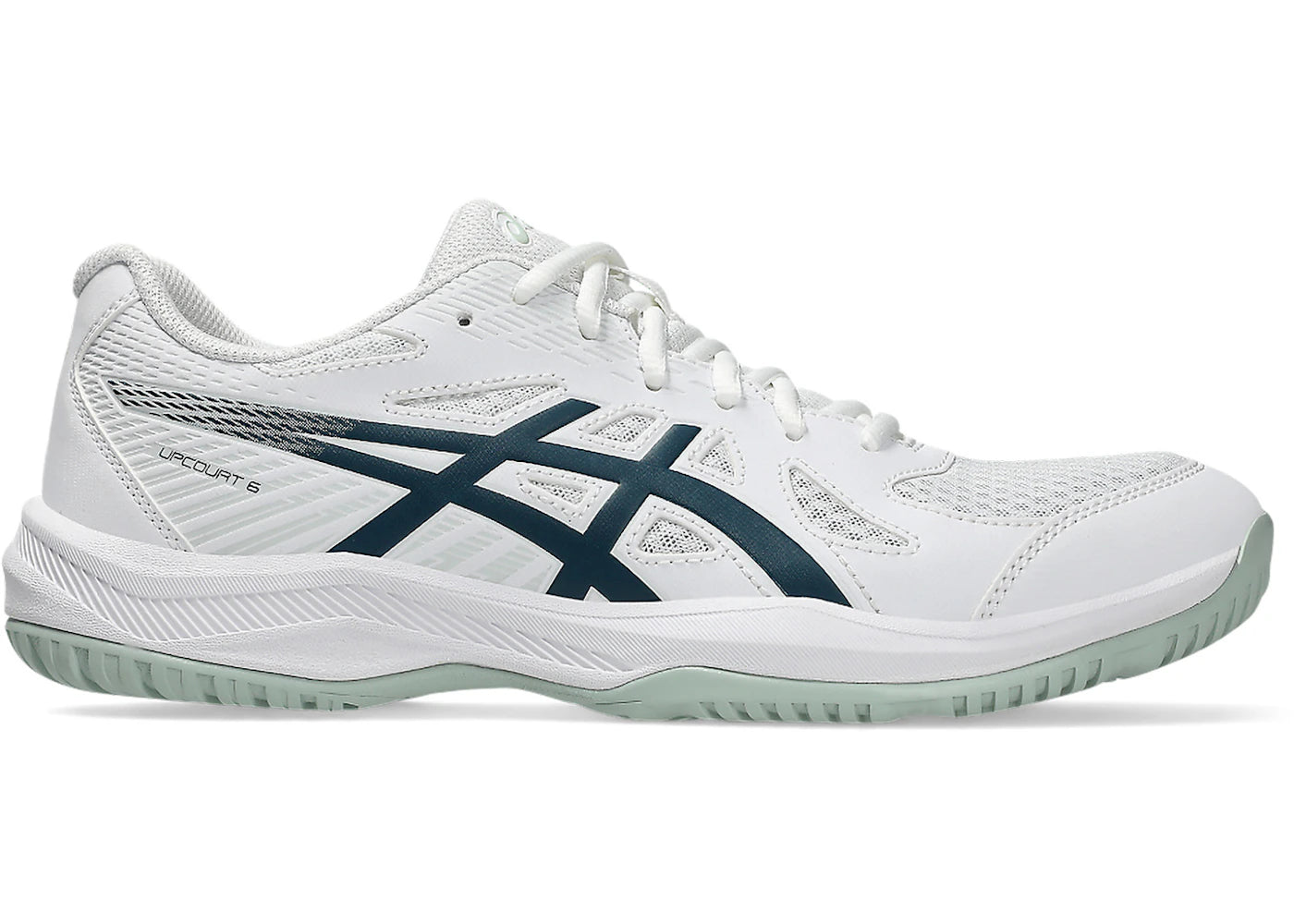 ASICS Upcourt 6 White Tranquil Teal