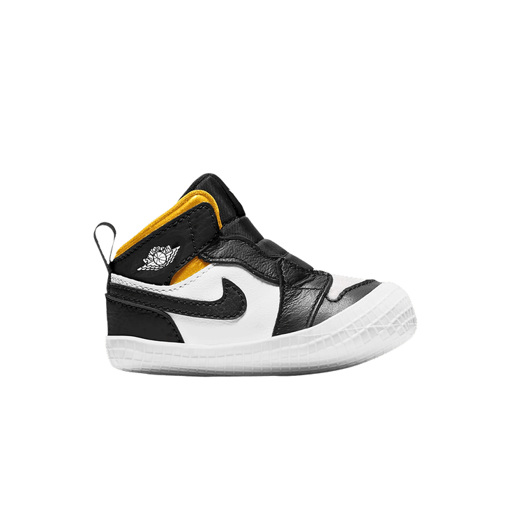 Jordan 1 Crib Bootie Black White Varsity Maize (I)