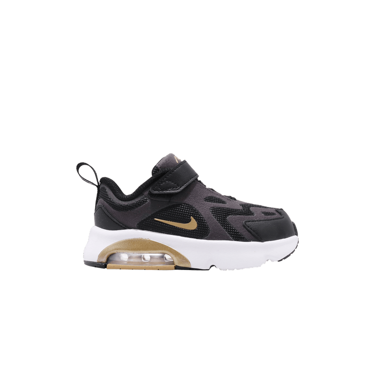 Nike Air Max 200 Black Metallic Gold (TD)