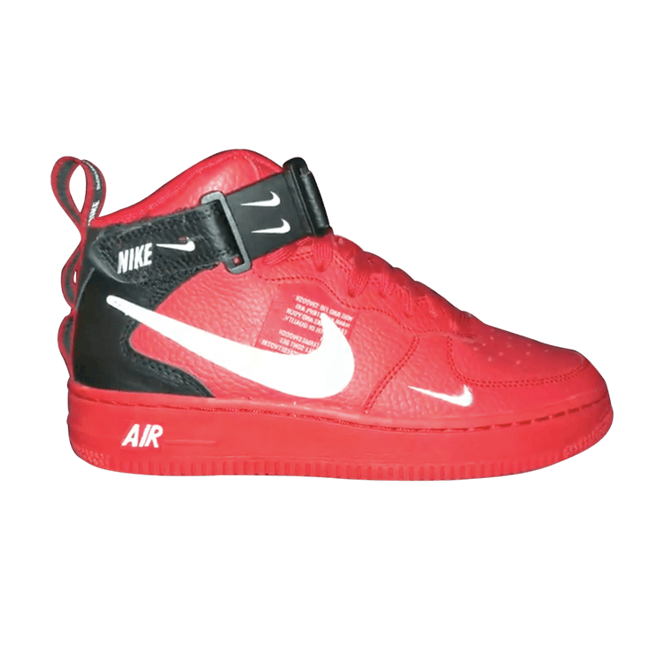 Nike Air Force 1 Mid Utility University Red (GS)