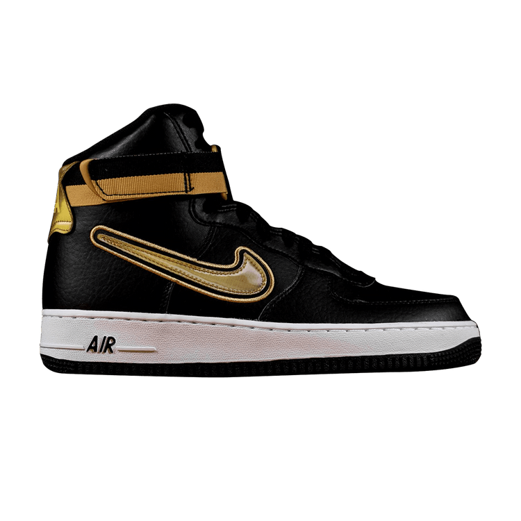 Nike Air Force 1 High NBA Black Metallic Gold