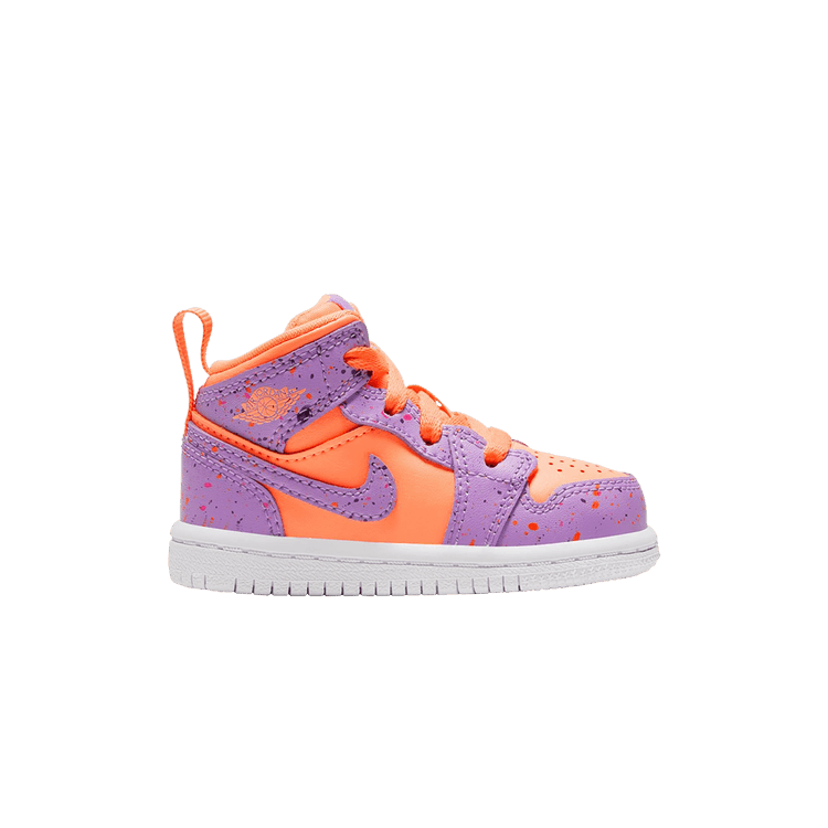 Jordan 1 Mid Paint Splatter Orange Purple (TD)