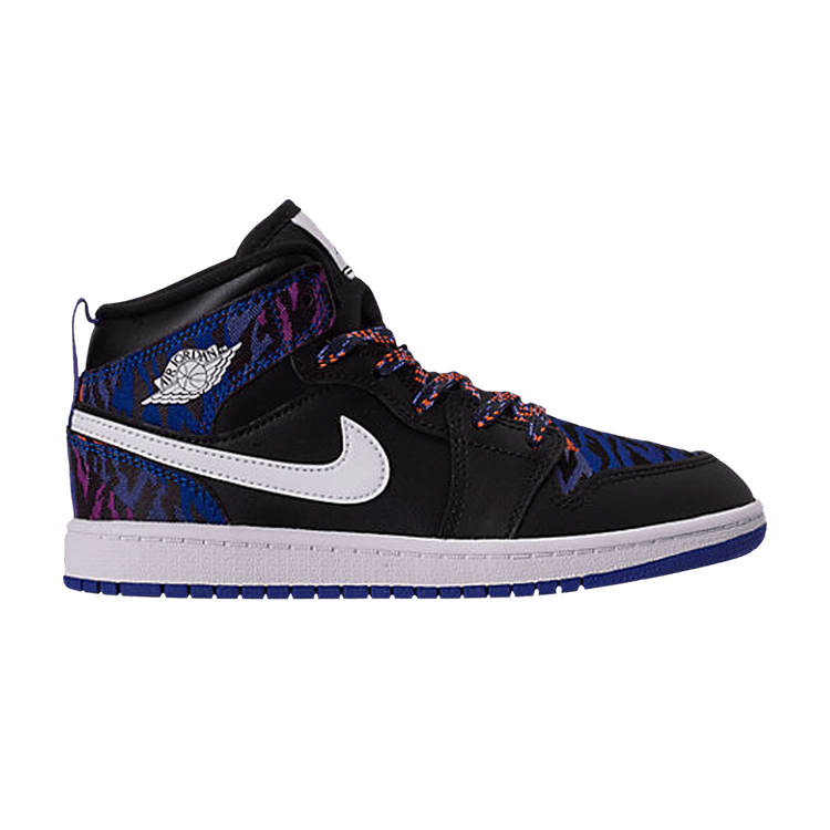 Jordan 1 Mid Multi-Color Tiger Stripe (PS)