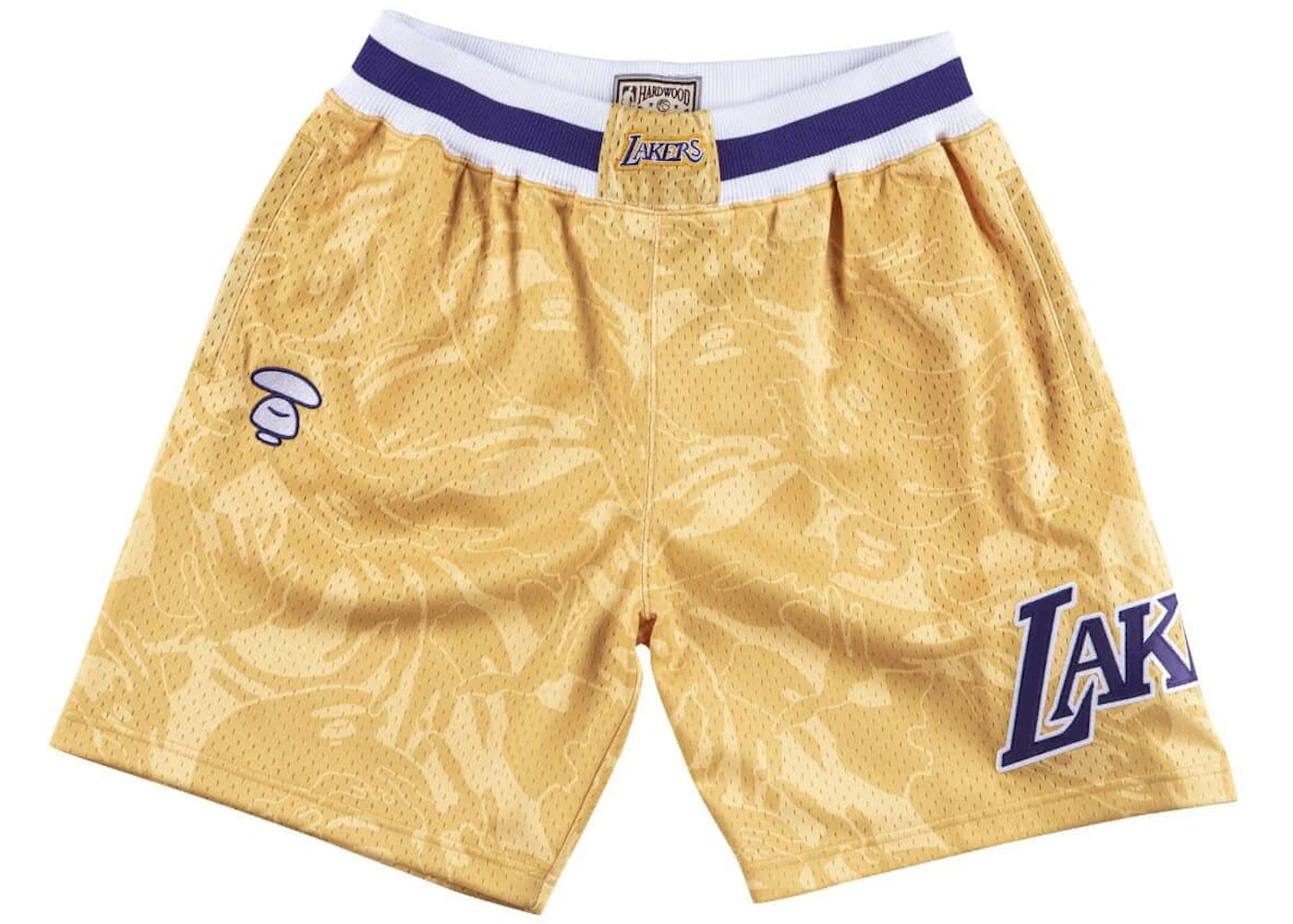 Aape x Mitchell & Ness Los Angeles Lakers Shorts Gold