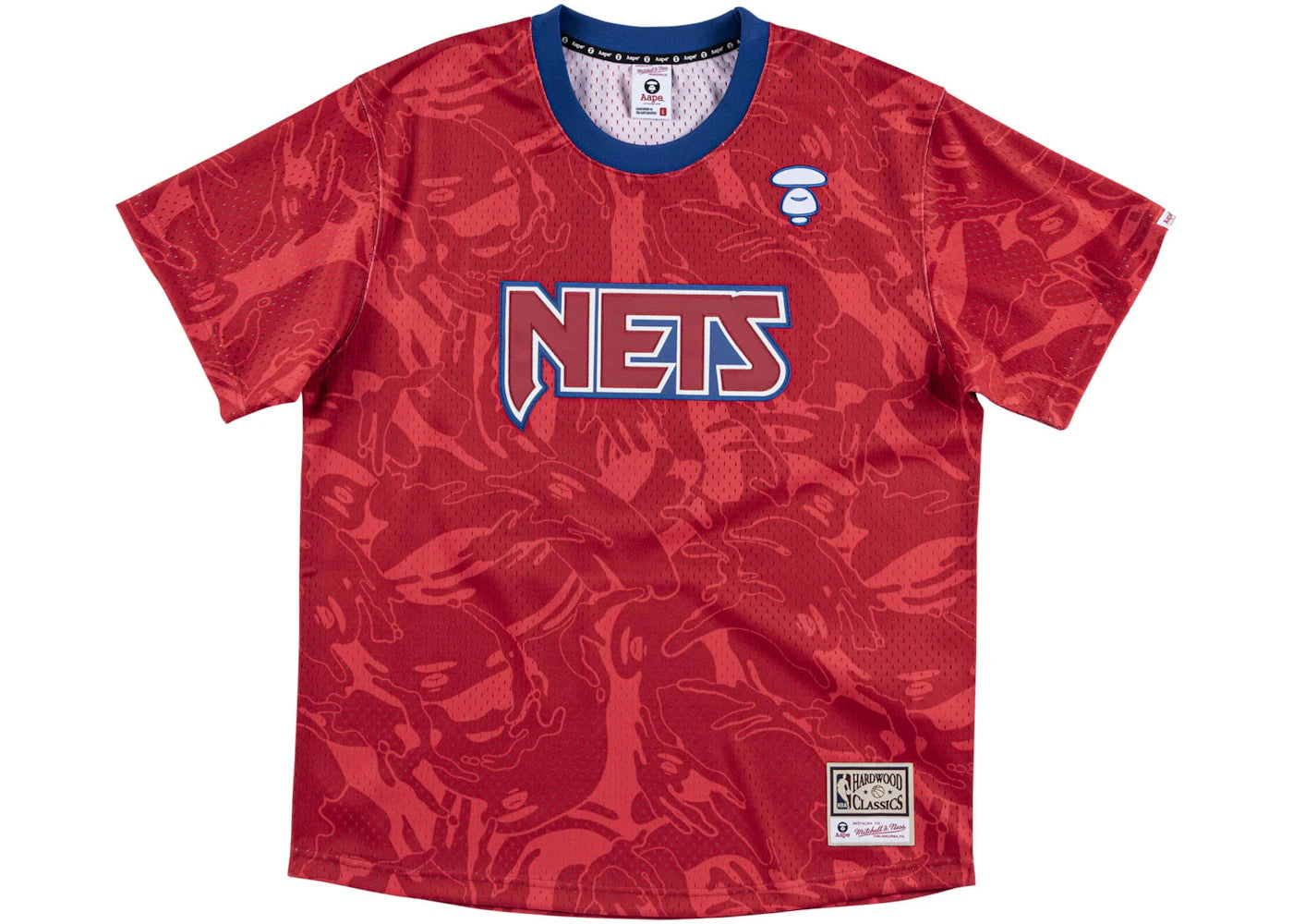 Aape x Mitchell & Ness New Jersey Nets BP Jersey Red