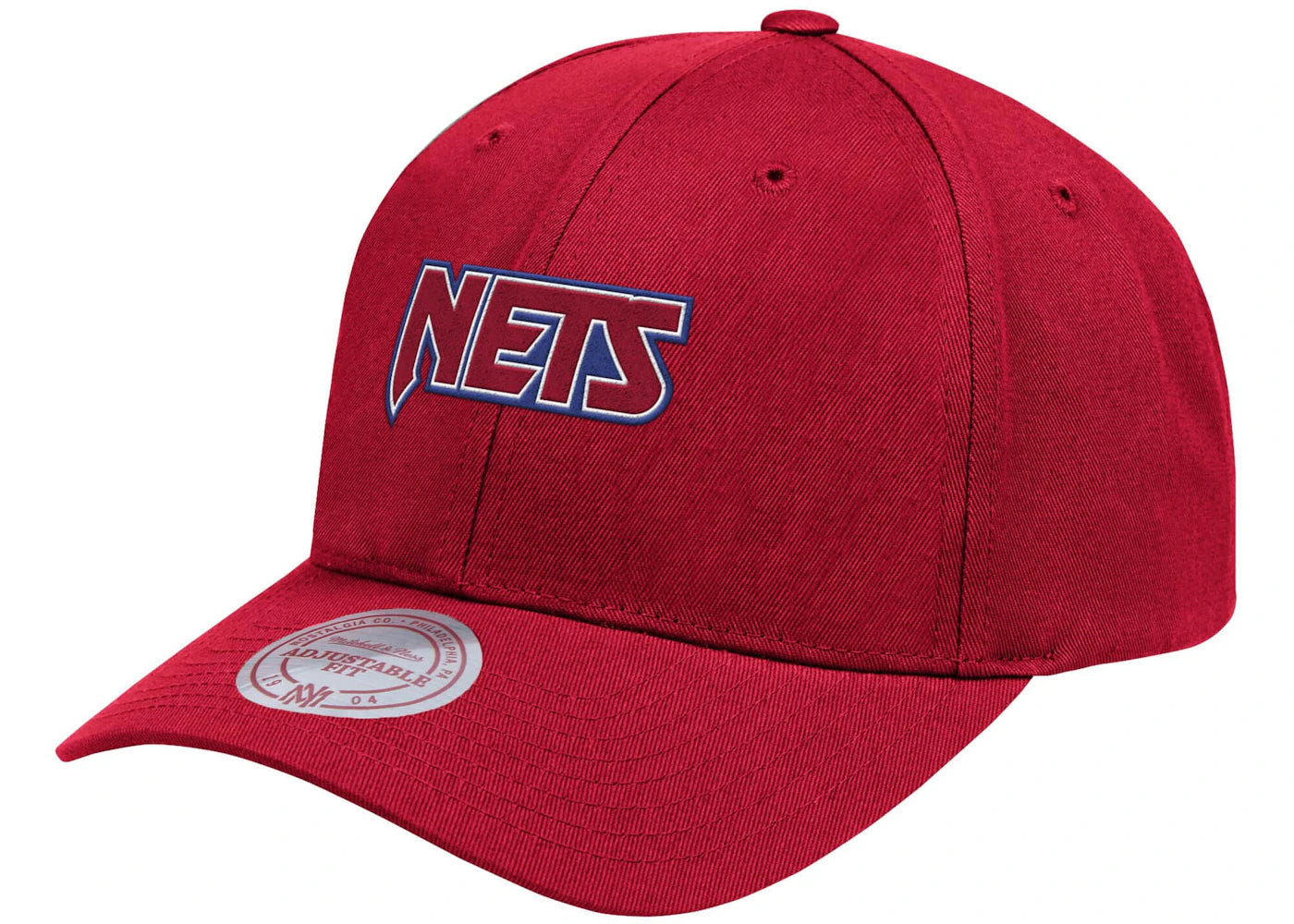 Aape x Mitchell & Ness New Jersey Nets Strapback Hat Red