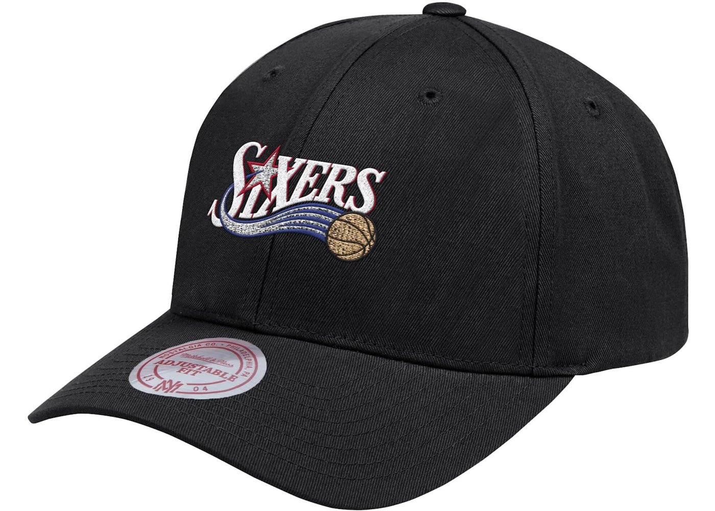 Aape x Mitchell & Ness Philadelphia 76ers Strapback Hat Black