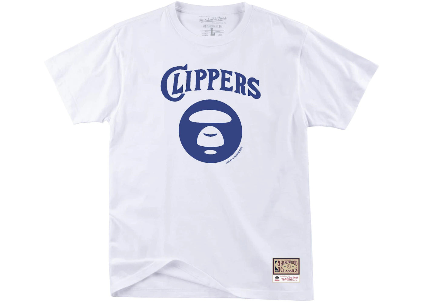 Aape x Mitchell & Ness San Diego Clippers Tee White