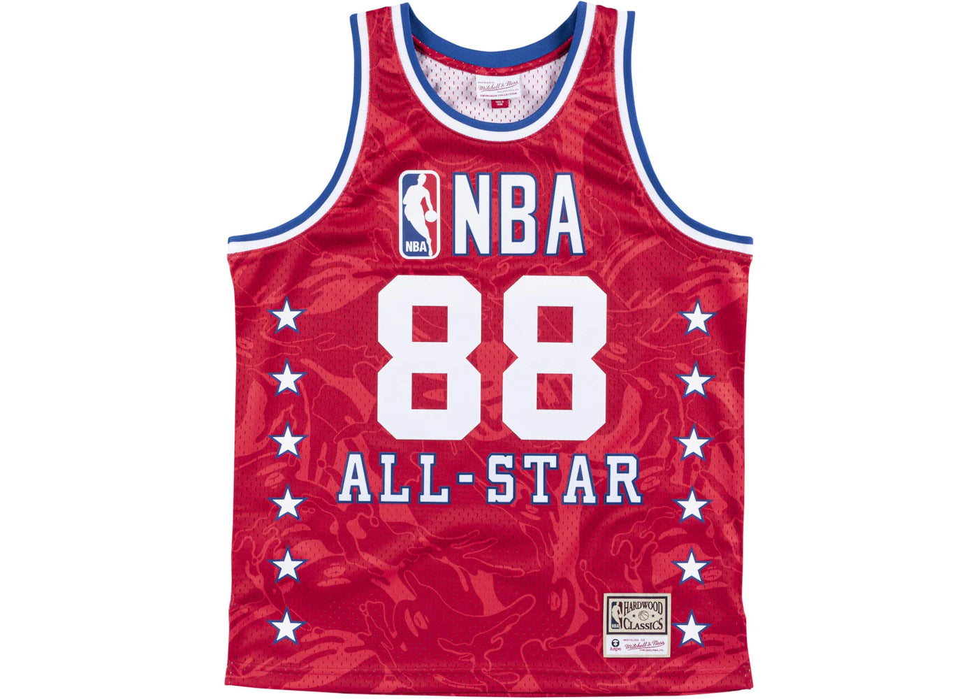 Aape x Mitchell & Ness Swingman All-Star 1988 Jersey Red