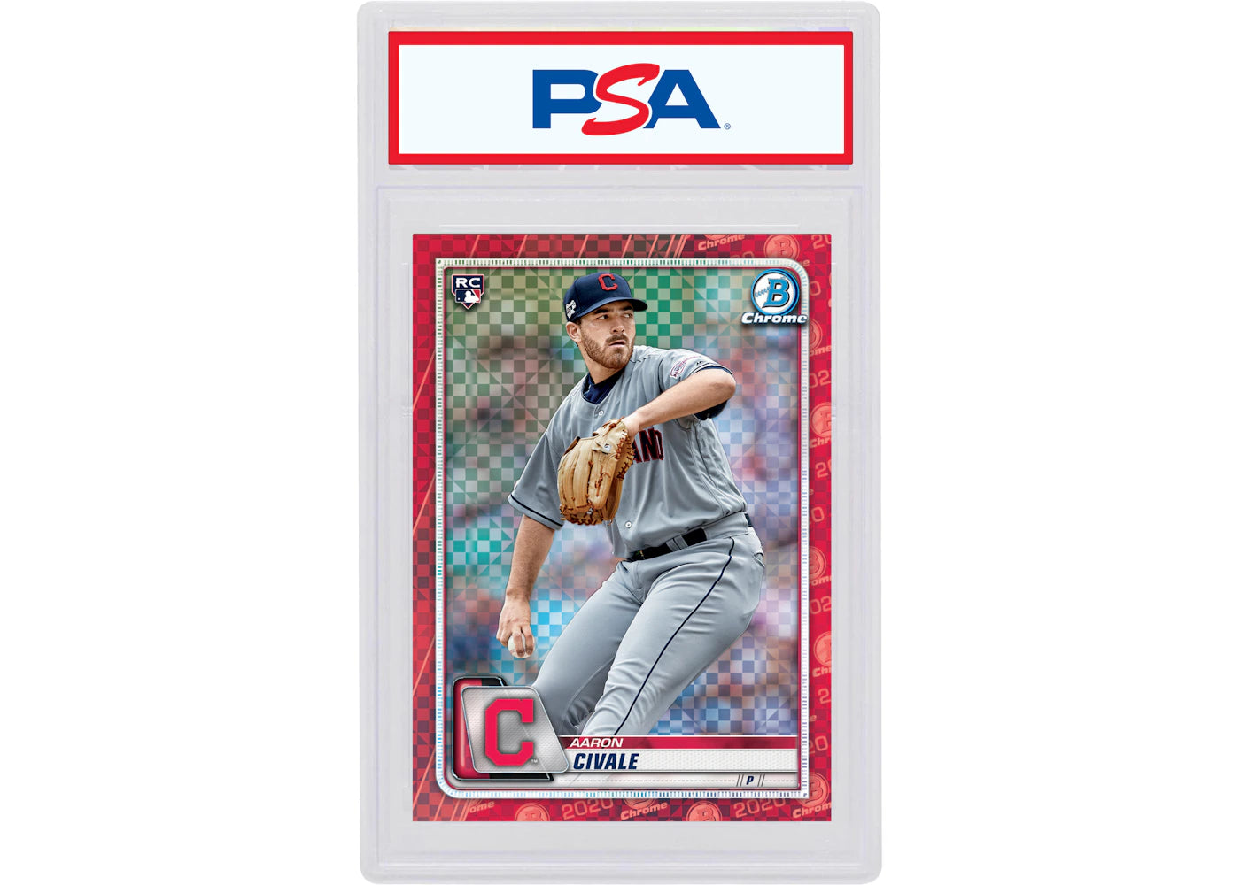 Aaron Civale 2020 Bowman Chrome X Rookie Red X-Fractor 1/1 #36