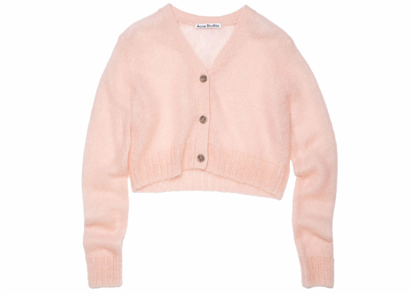 Acne Studios Cropped Cardigan Pink