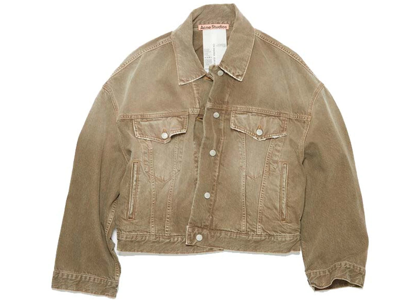 Acne Studios Denim Jacket - Oversized Fit Beige