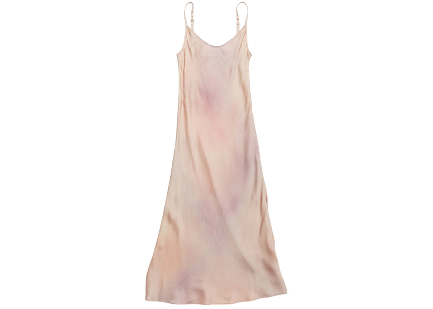 Acne Studios Elegant Silk Sling Dress Multi Pink