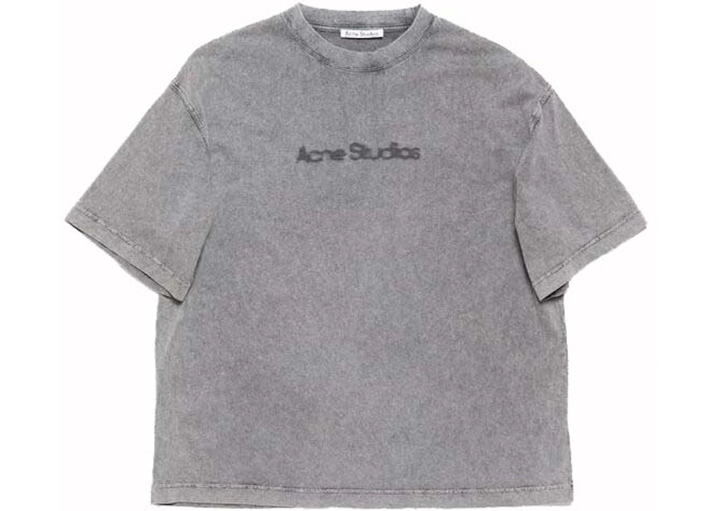 Acne Studios Fasded Logo T-Shirt Faded Grey