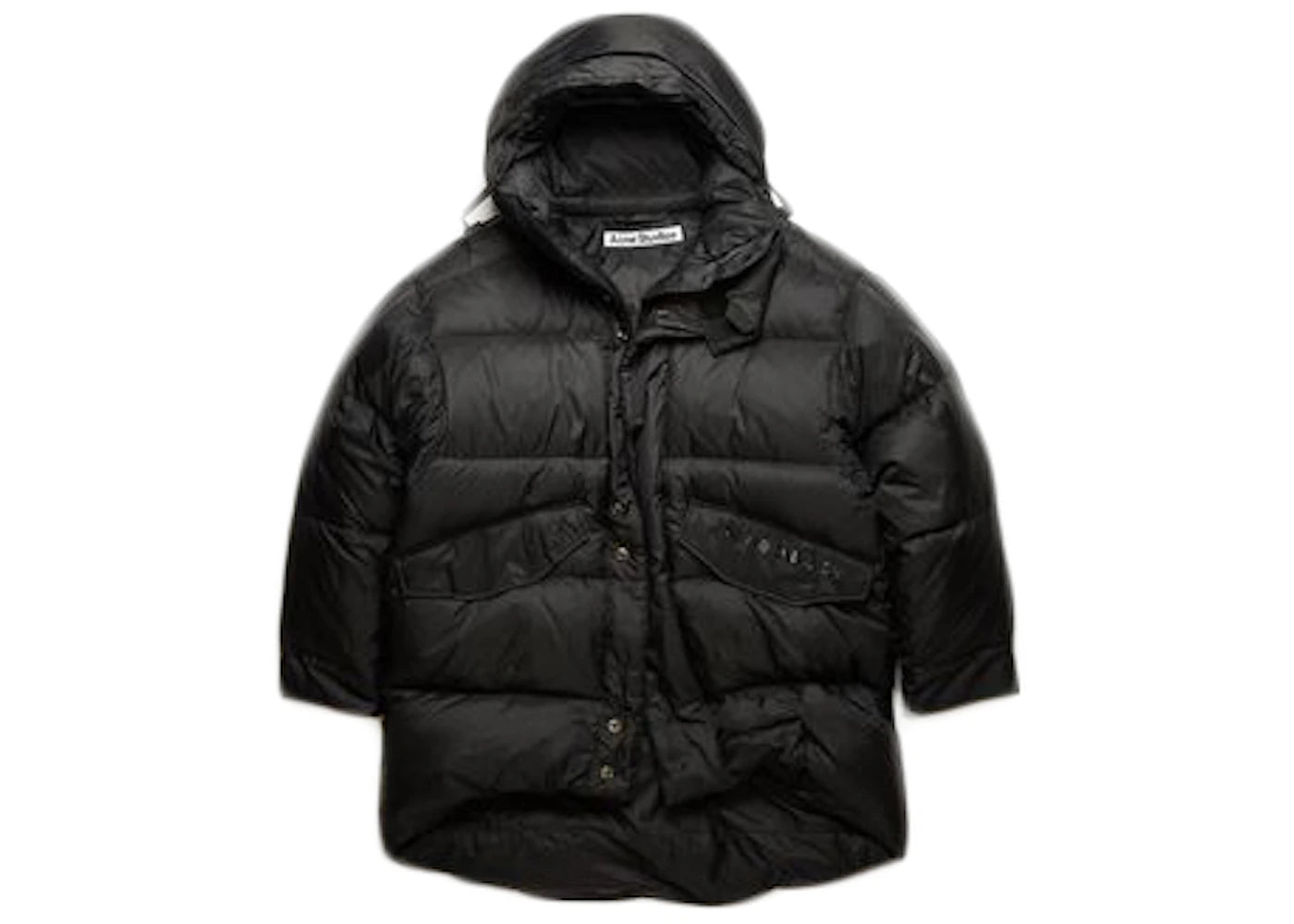 Acne Studios Hooded Down Coat Coat Black