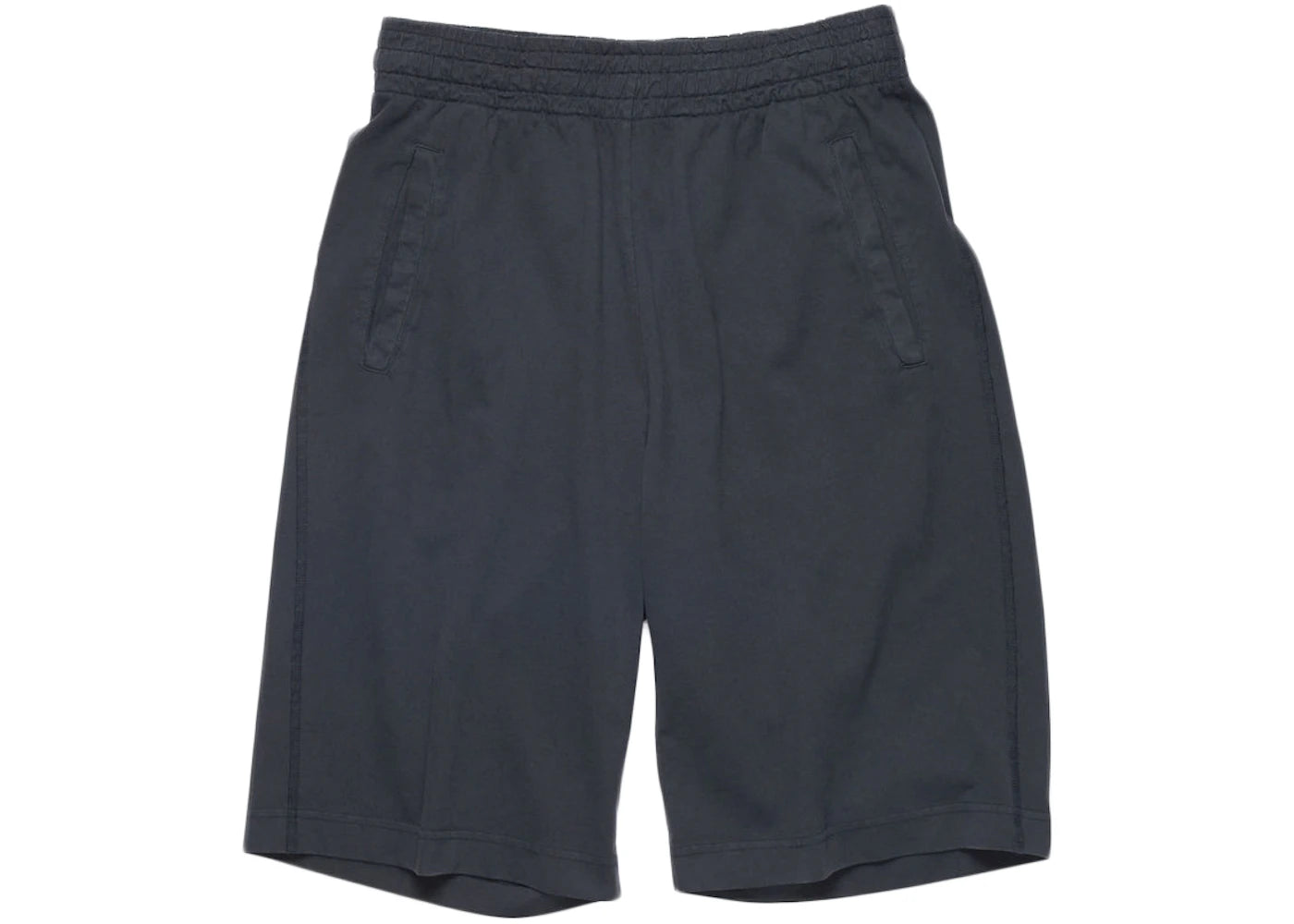 Acne Studios Logo Cotton Relaxed Shorts Black