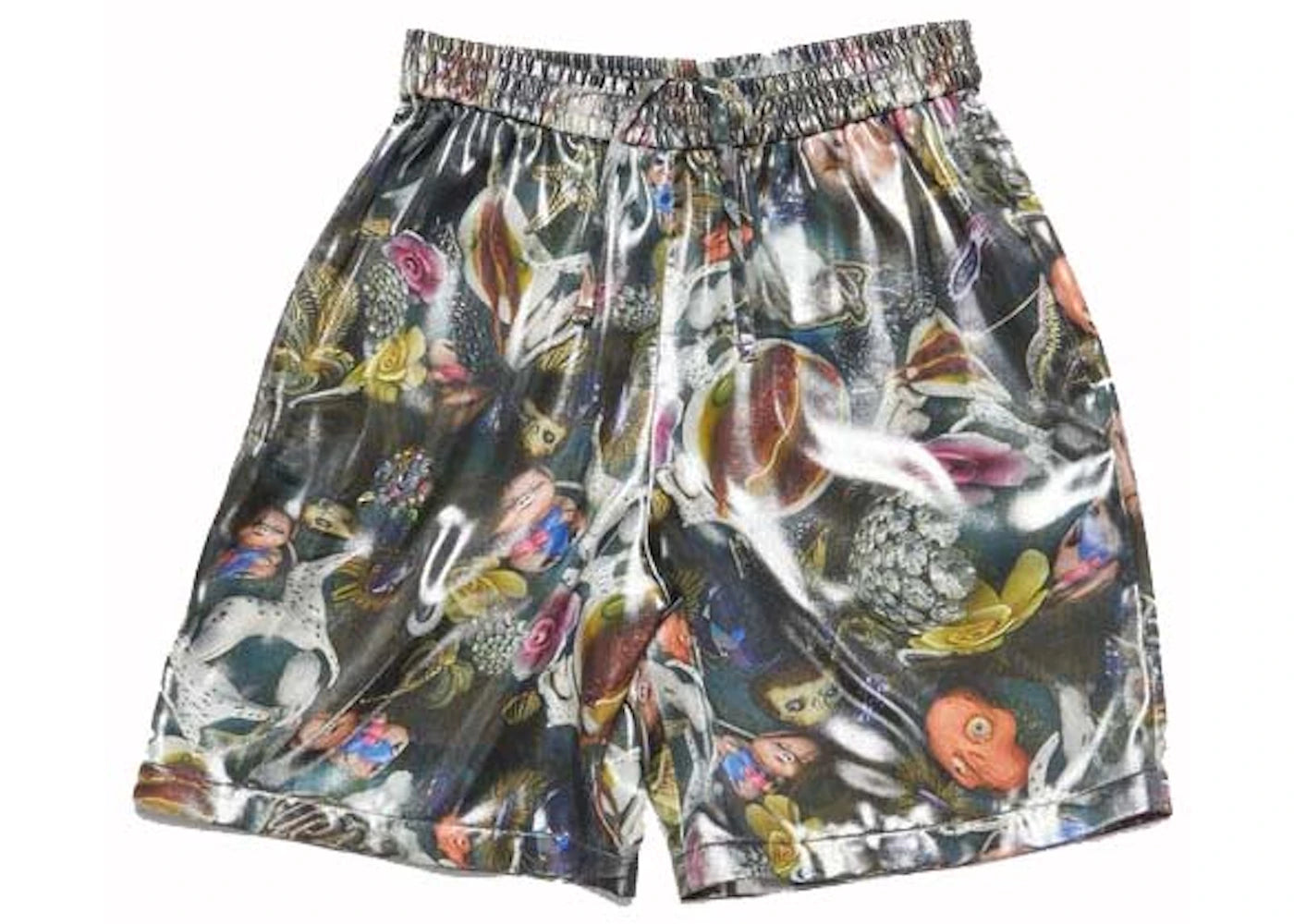 Acne Studios Printed Shorts Black Multicolor