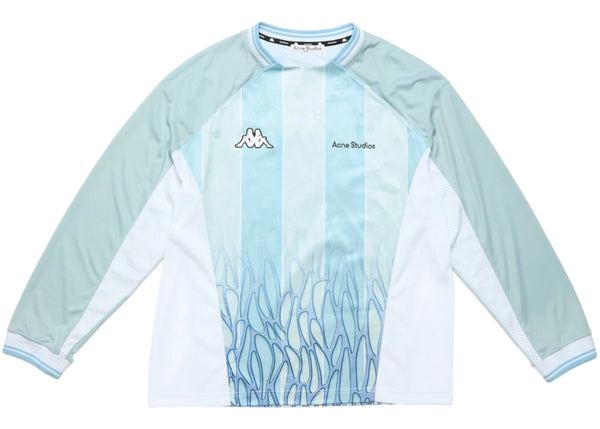 Acne Studios x Kappa Logo Long Sleeve T-shirt Grey/Light Blue