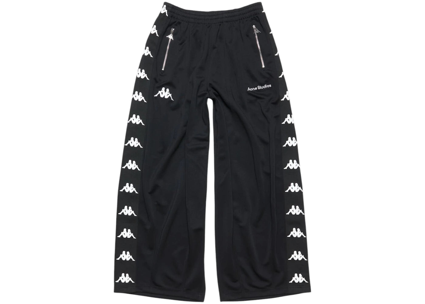 Acne Studios x Kappa Relaxed Fit Trousers Black