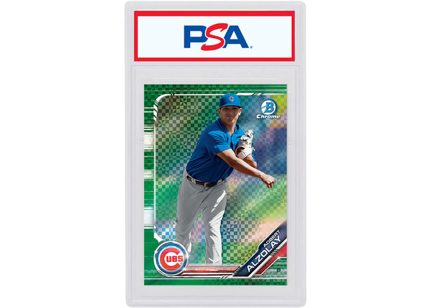 Adbert Alzolay 2019 Bowman Chrome X Green X-Fractor /31 BCP-159 (PSA or BGS Graded)
