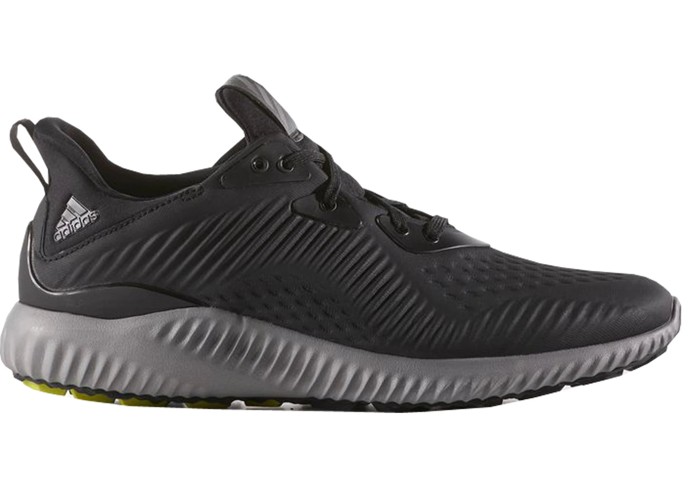 adidas Alphabounce Core Black Semi Solar Yellow